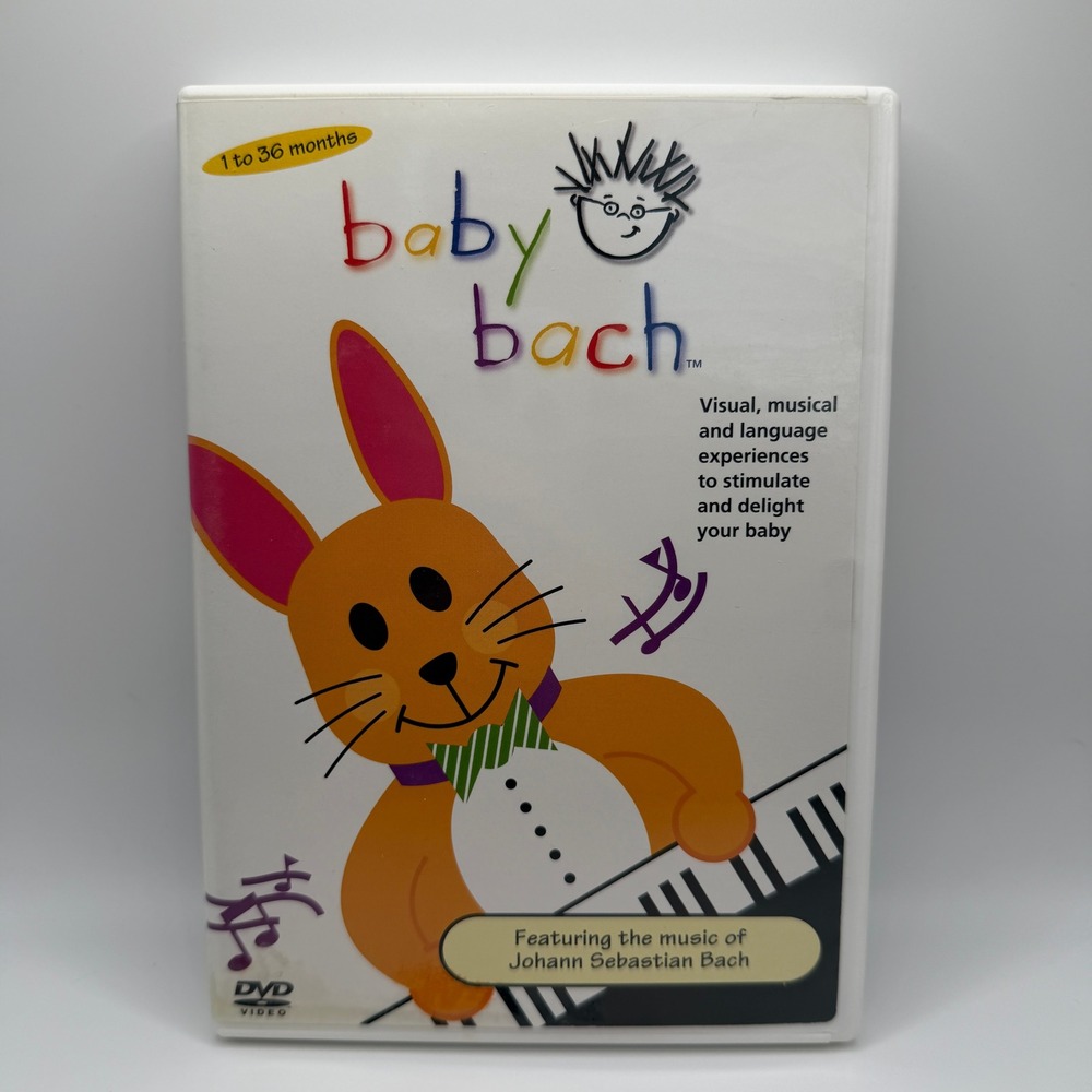 Baby Einstein Baby Bach DVD Musical Adventure 1-36 Months Disney‎ 2002